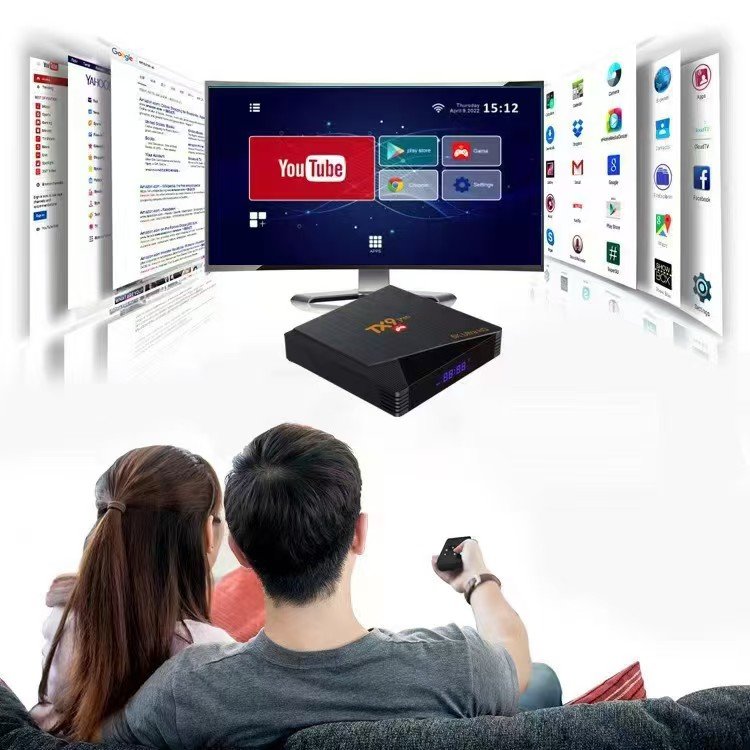 Streaming IPTV BOX + Game Boxes combo function tx9pro Android 4K Game Ultra HD Android 12 H616 Smart tv hot sell USA Europe OTT
