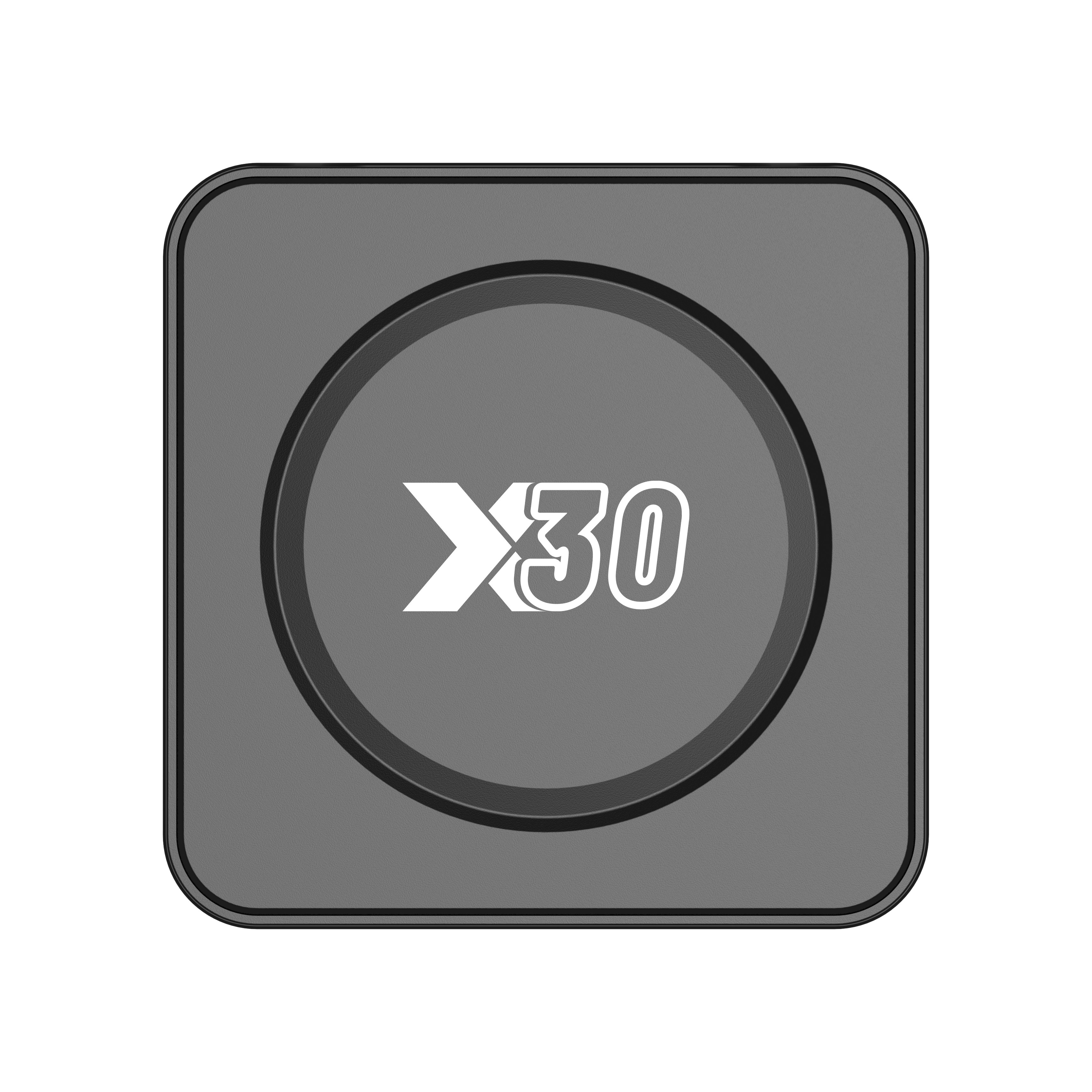 Free sample ATV TV Box X30 4K Media player Android 12 5G Wifi 2G 16G 4Gb 32gb H618 Set Top Box With digital number Voice Remote