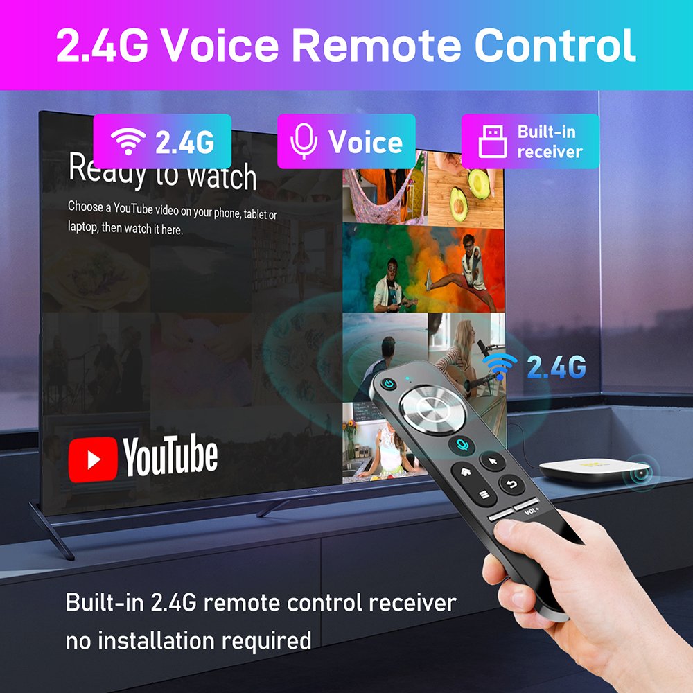 Factory Latest Voice Control Smart Set Top Box Dual Wifi 5G Super HD 8K Android 13 Box TV Android 13 TV BOX Android
