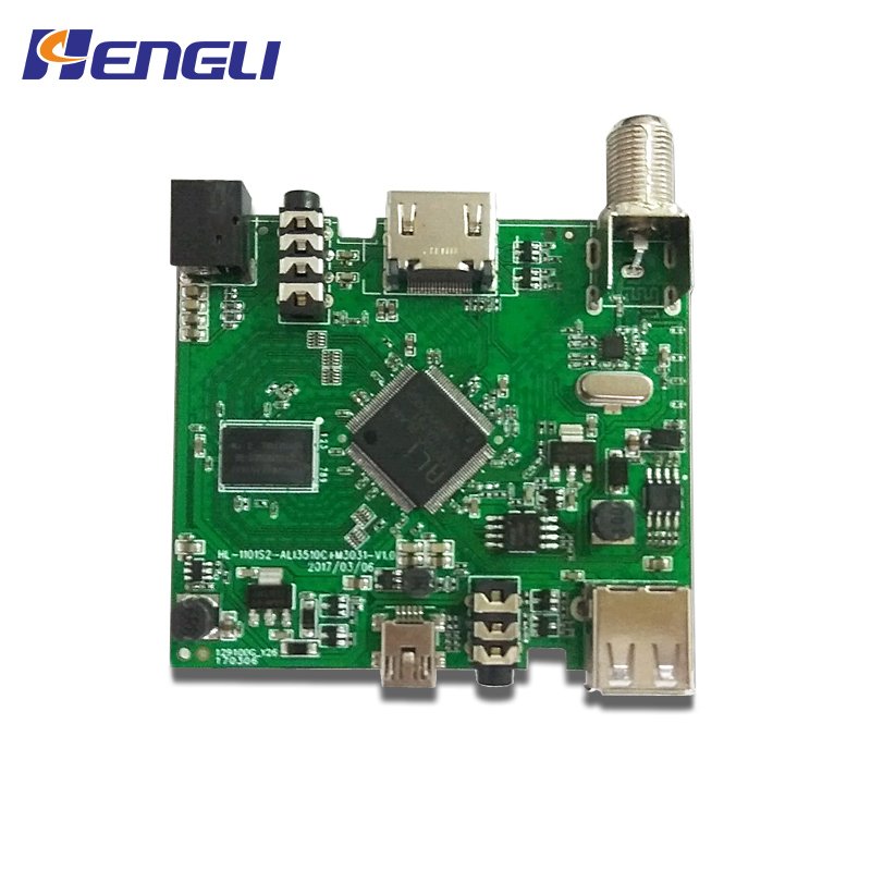 2024 hot selling s2 tv box DVBS2 HD DVB-S2 TV Receiver mainboard PCBA for India MPEG4 solution digital set-top box
