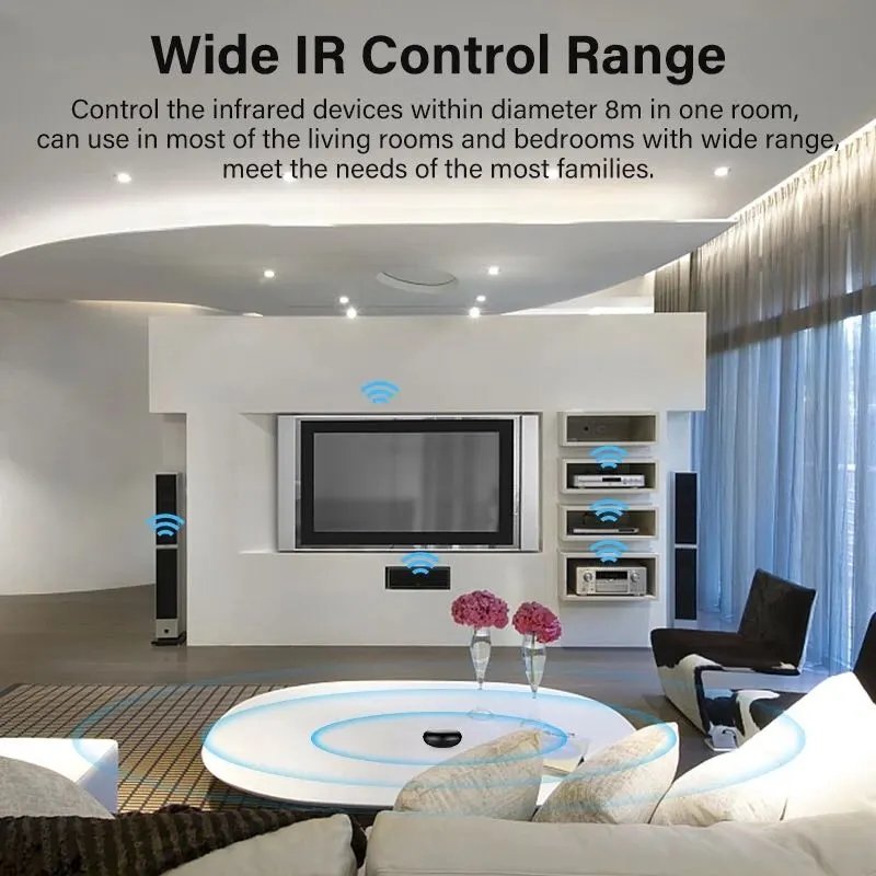 RSH WiFi Smart IR and RF Remote Control Smart Universal Remotely Controller for TV Air Conditioner Set-top Box Fan DVD Player