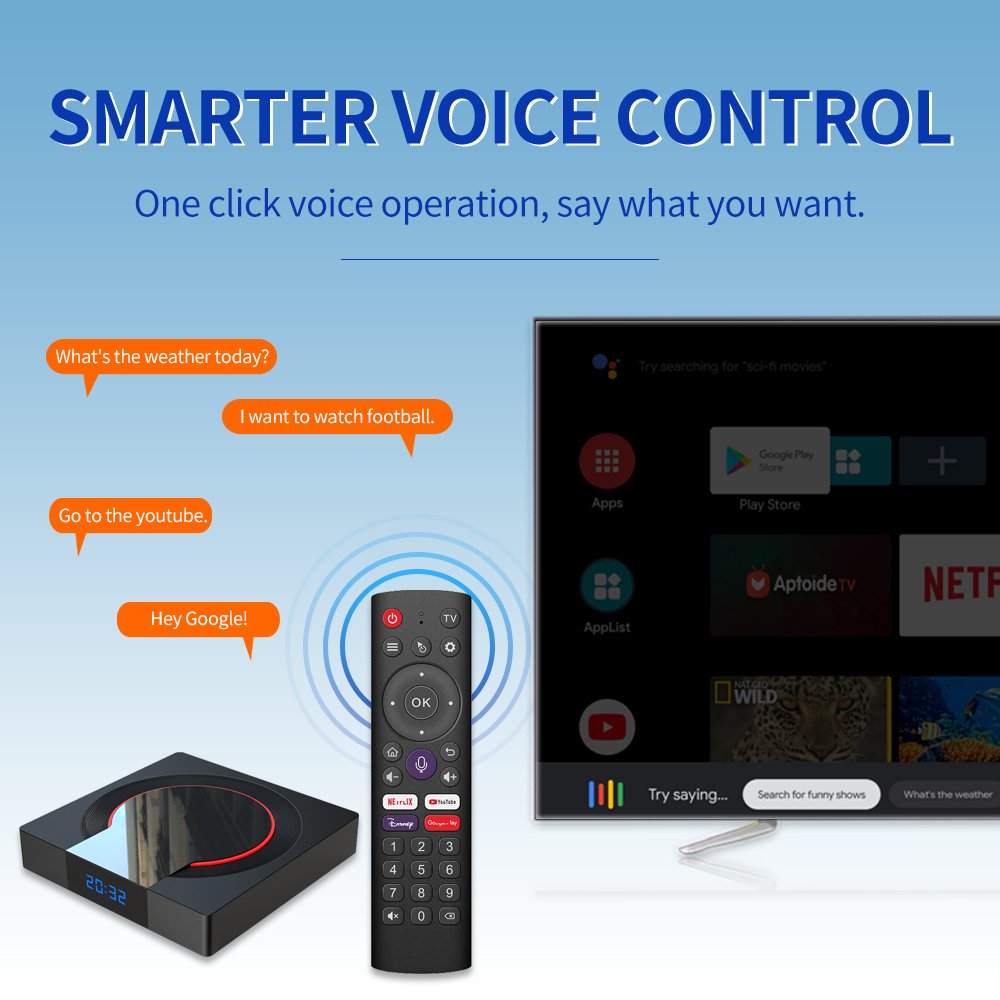 internet set top box KD Player media player i96 Pro Max H616 4K 6K android 10 smart TV Box with 4GB 32GB ROM