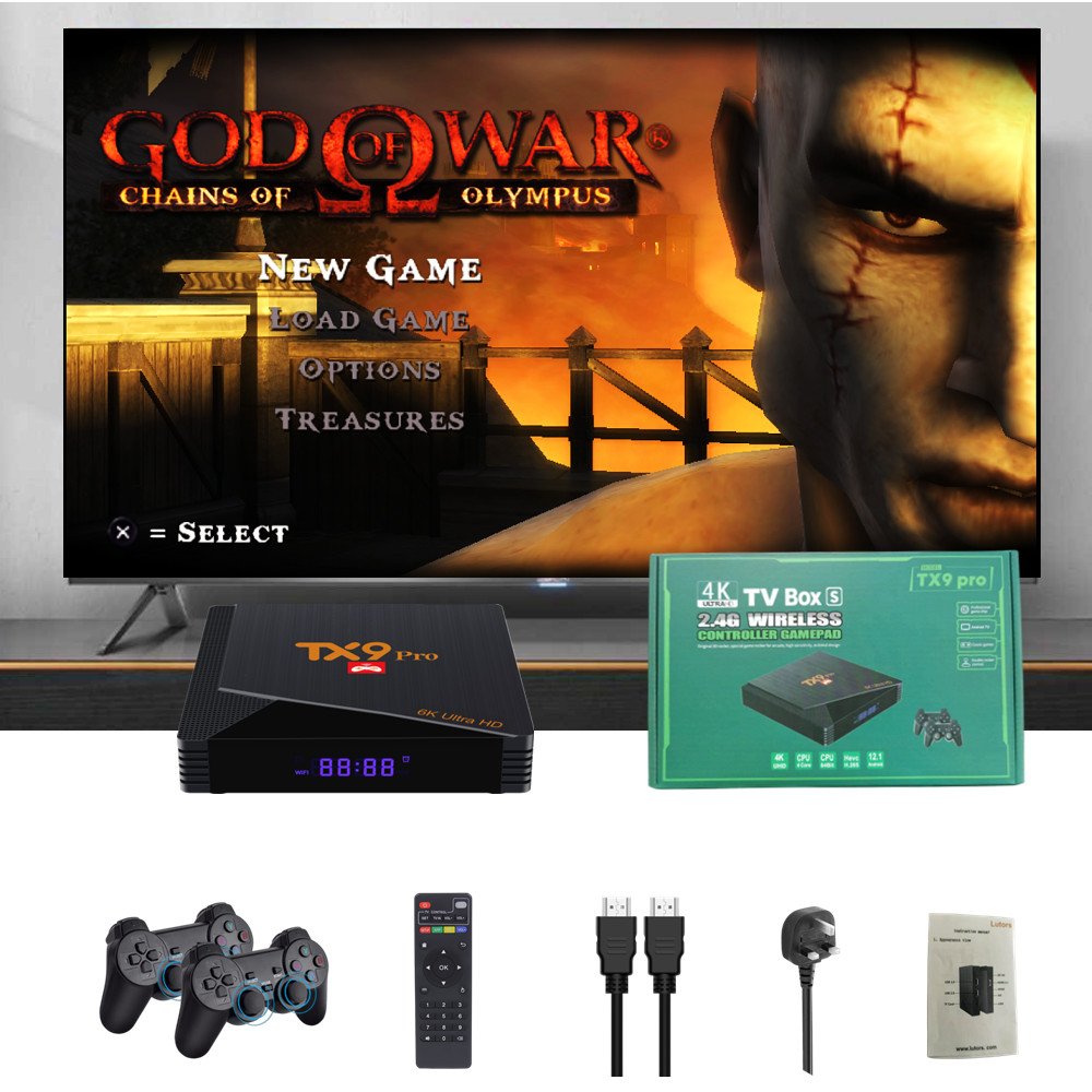 premium TX9 PRO android tv box Factory Bestseller game console 2-in-1 TV BOX high quality Games PSP video games set-top box