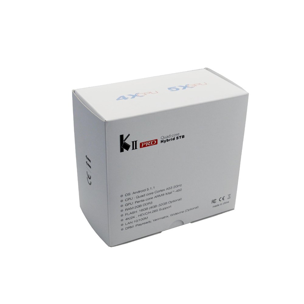 ACEMAX New KII PRO DVB-S2 T2 Combo TV Box CCCAM Amlogic S905 Quad Core Hybrid Set Top Box PVR Timeshift 4K UHD WIFI Kodi H.265