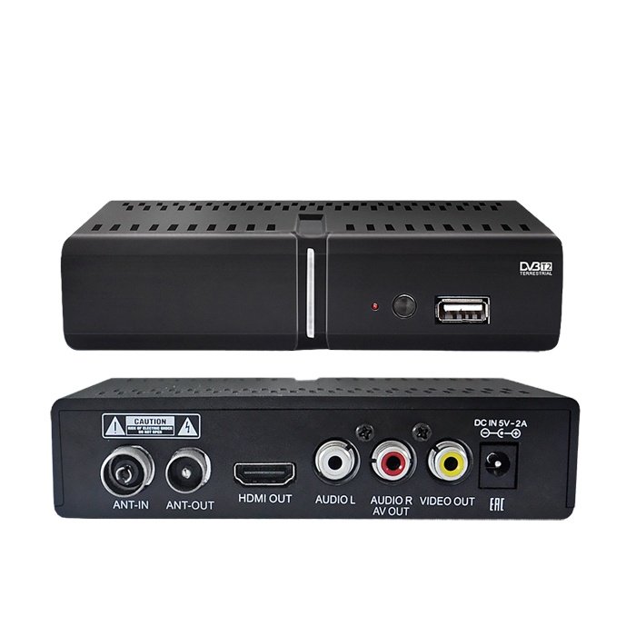 2024 hot selling Full HD tv box TDT TV Decoder HEVC H.265 STB DVB T2 Set Top Box digital DVB-T2 set-top box
