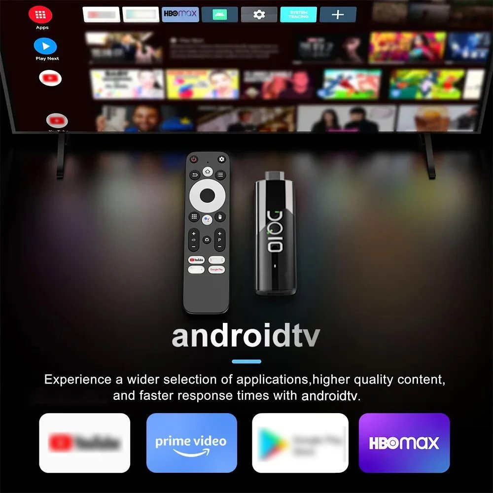 DQ10 4G+32G 2024 New Release Android 13 High-Definition 4K Quad Core TV Network Set-Top Box with Blue-tooth Voice WiFi Support
