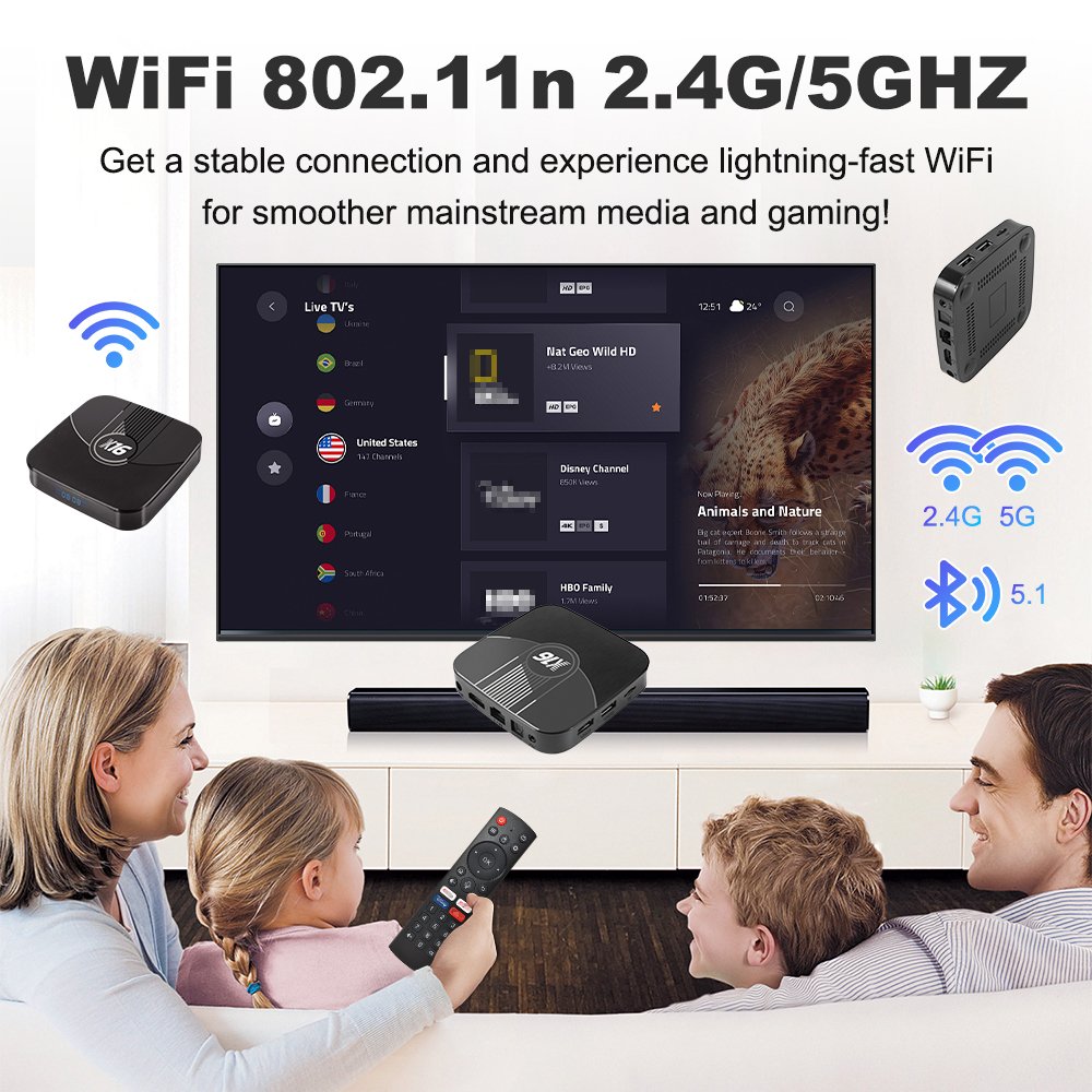 New X16 Android 11.0 TV Box Internet Video Player Home Voice Control Set Top Box Dual Wifi 8K 4gb Ram 32GB Smart Tv Box Android