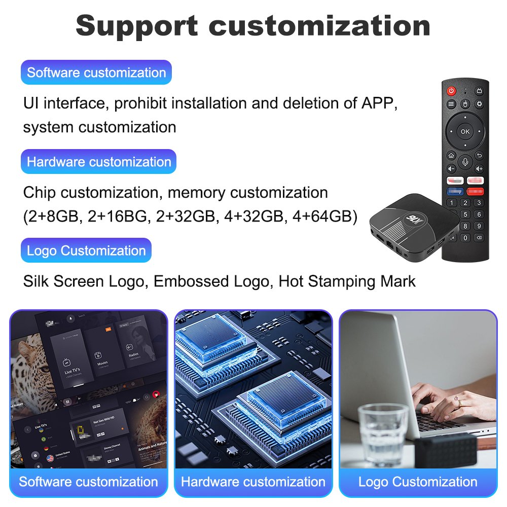 New X16 Android 11.0 TV Box Internet Video Player Home Voice Control Set Top Box Dual Wifi 8K 4gb Ram 32GB Smart Tv Box Android