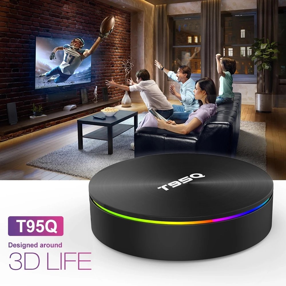 2024 Best price Android 9 TV Box T95Q Set Top TV Box 4K Smart TV Series Movie AmlogicS905X3 2.4G+5G+BT WIFI
