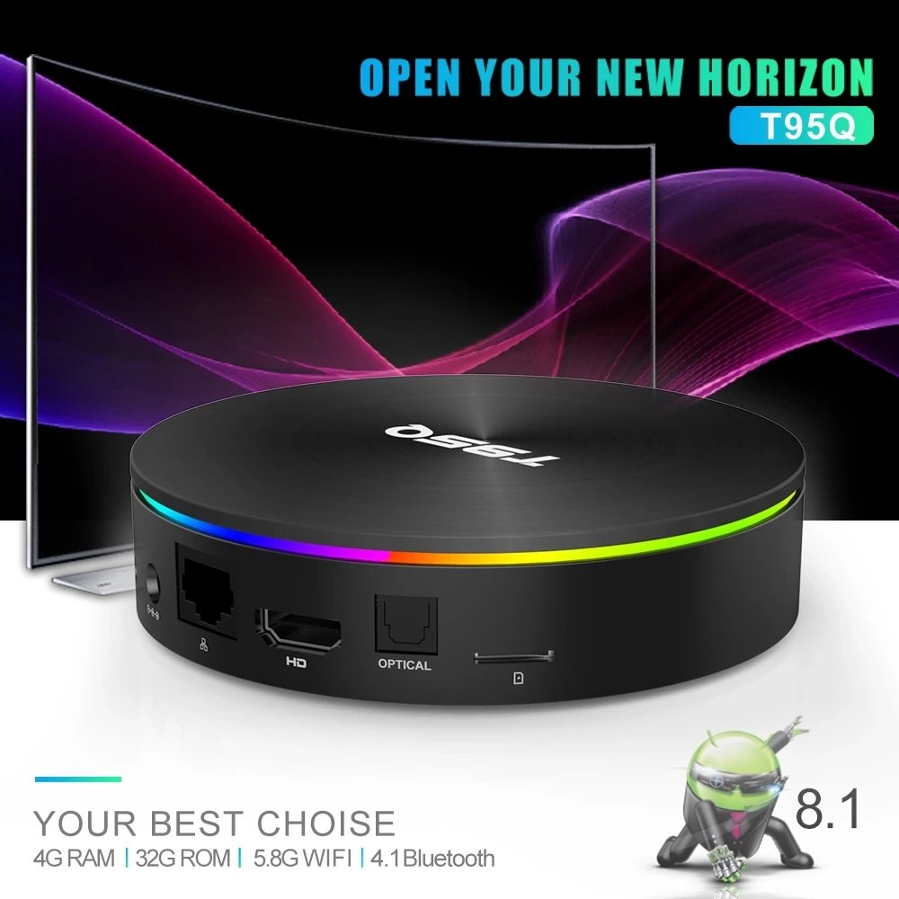 2024 Best price Android 9 TV Box T95Q Set Top TV Box 4K Smart TV Series Movie AmlogicS905X3 2.4G+5G+BT WIFI