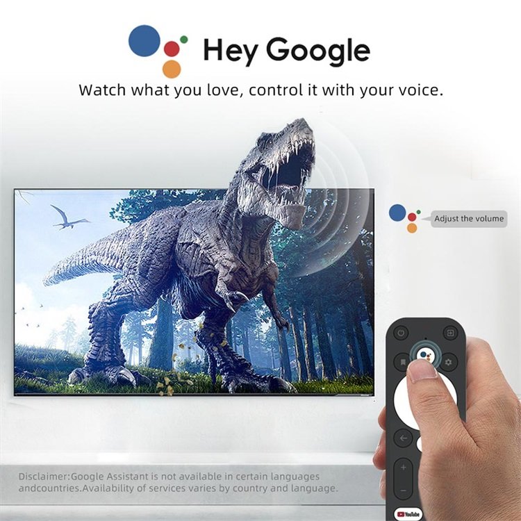 New Android TV Set Top Box DCOLOR 4K Google Verified ATV Stick Amlogic S905Y4 CPU BT5.0 2G 16G Memory TV Stick