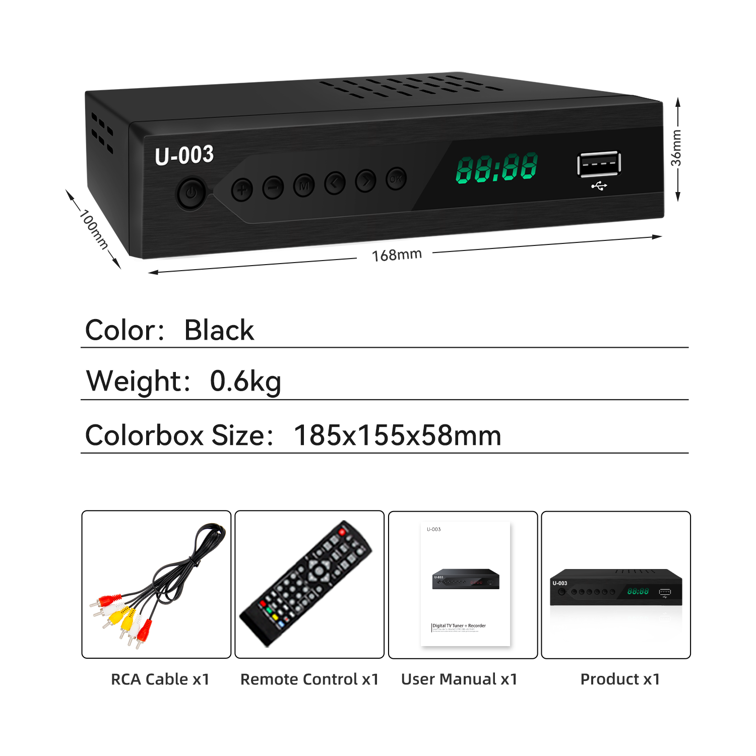 ATSC Compliant For North America Terrestrial TV Receiver HD 1080P MPEG4 AVC H.264 ATSC Tuner Set Top Box