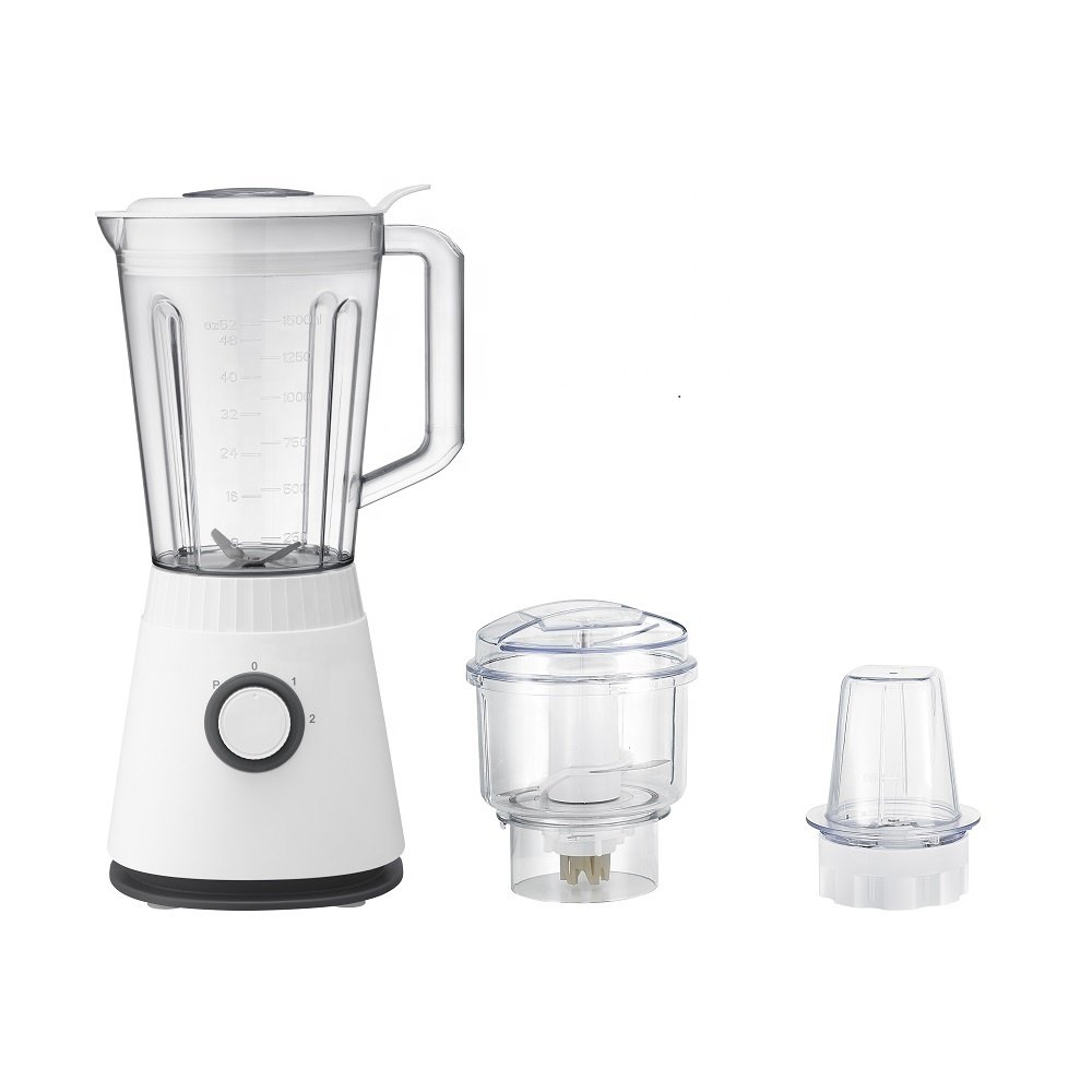 Countertop Blender Plastic Tabletop Smoothies Food Chopping Coffee Grinder Blender Electric Household Knob 600W Stainless Steel