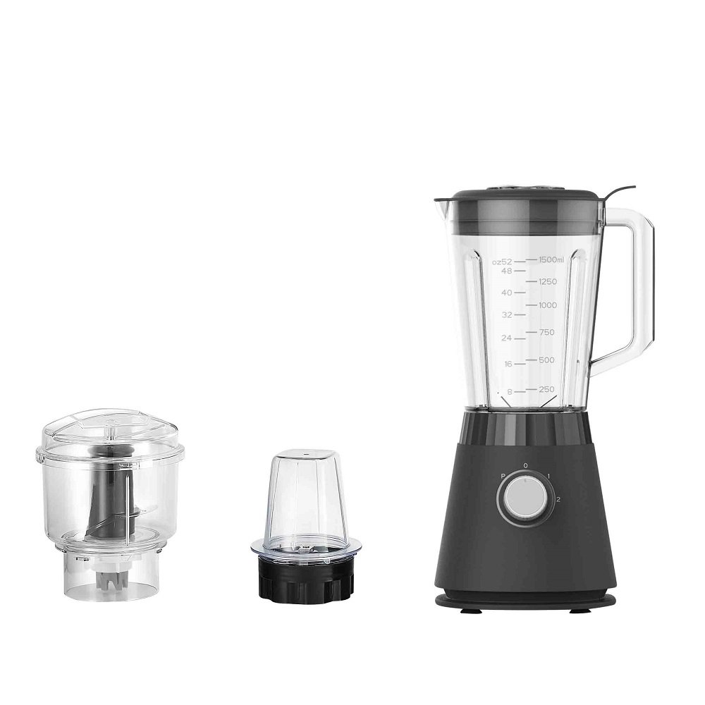 Countertop Blender Plastic Tabletop Smoothies Food Chopping Coffee Grinder Blender Electric Household Knob 600W Stainless Steel