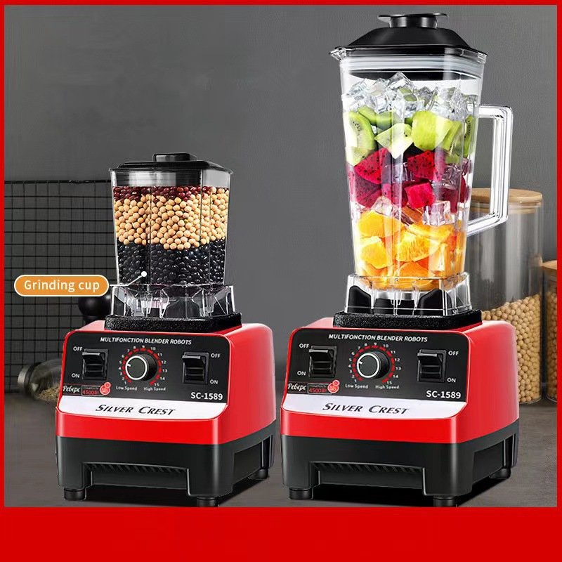Hot sale Kitchen Multifunction 4500W 2 In 1 Juicer Blenders Mixer Mixeur Silver Crest Electric Blender