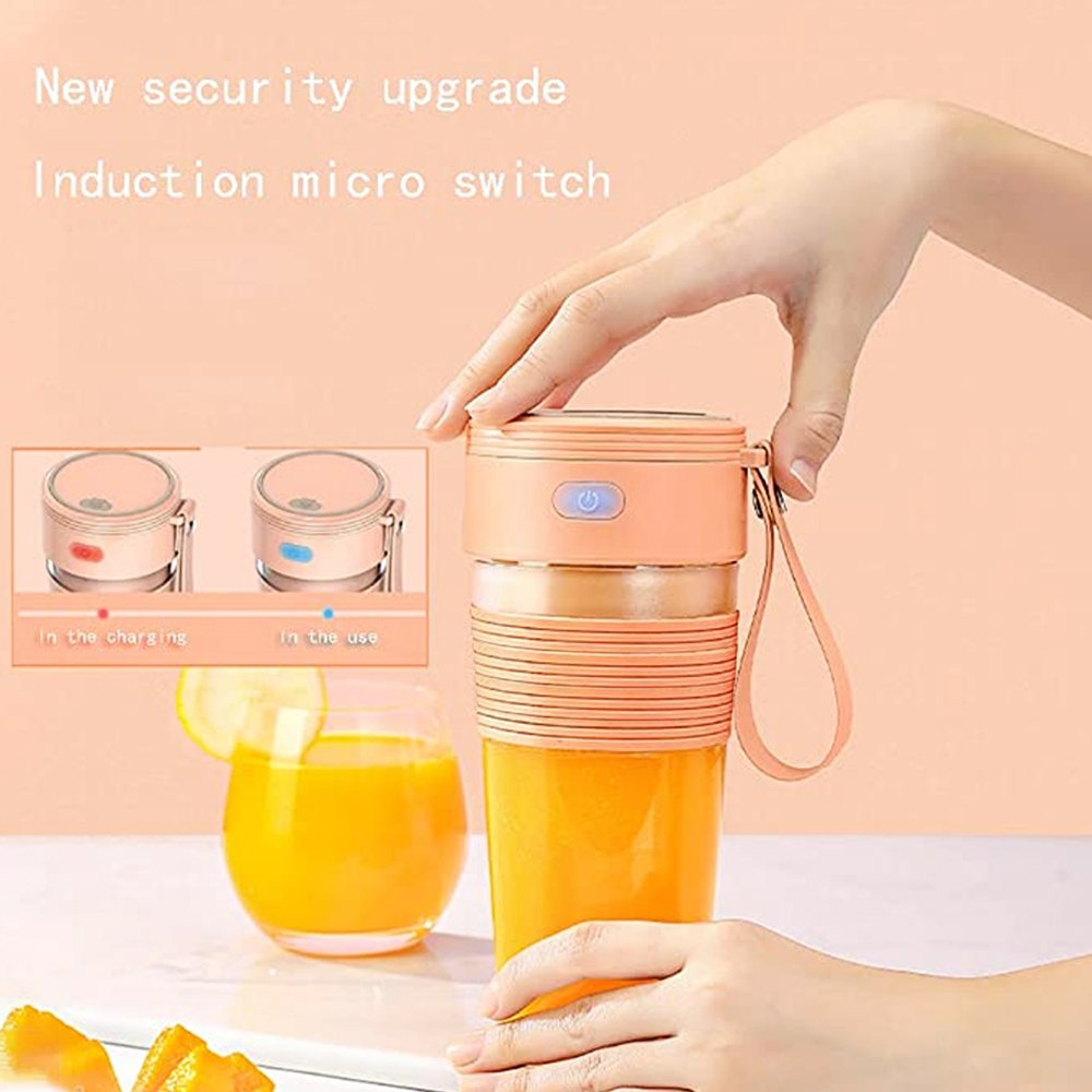 300ML USB Rechargeable Blender And Juicer Mini Fruit Blender Portable Juicer Mixer