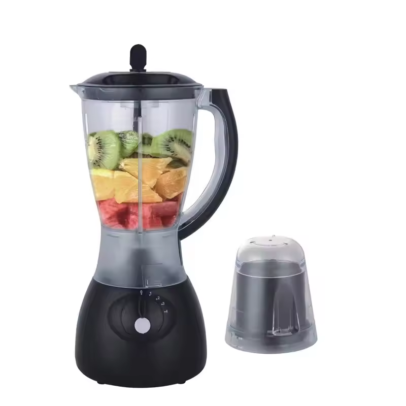 2 In 1 1.5L Plastic Jar Glass Jar Plastic Body 4 Speeds Electric Blender Table Blender Juicer Blender