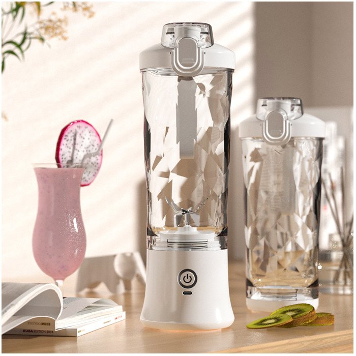 600ML Portable Juicer Blender with 150W Powerful Motor Fruit Juicer Mixer Ice Crushing