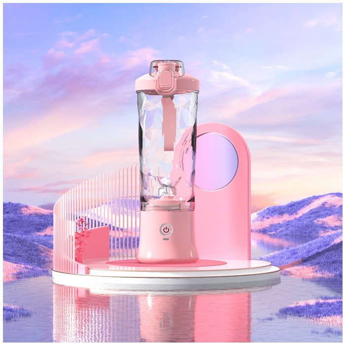600ML Portable Juicer Blender with 150W Powerful Motor Fruit Juicer Mixer Ice Crushing