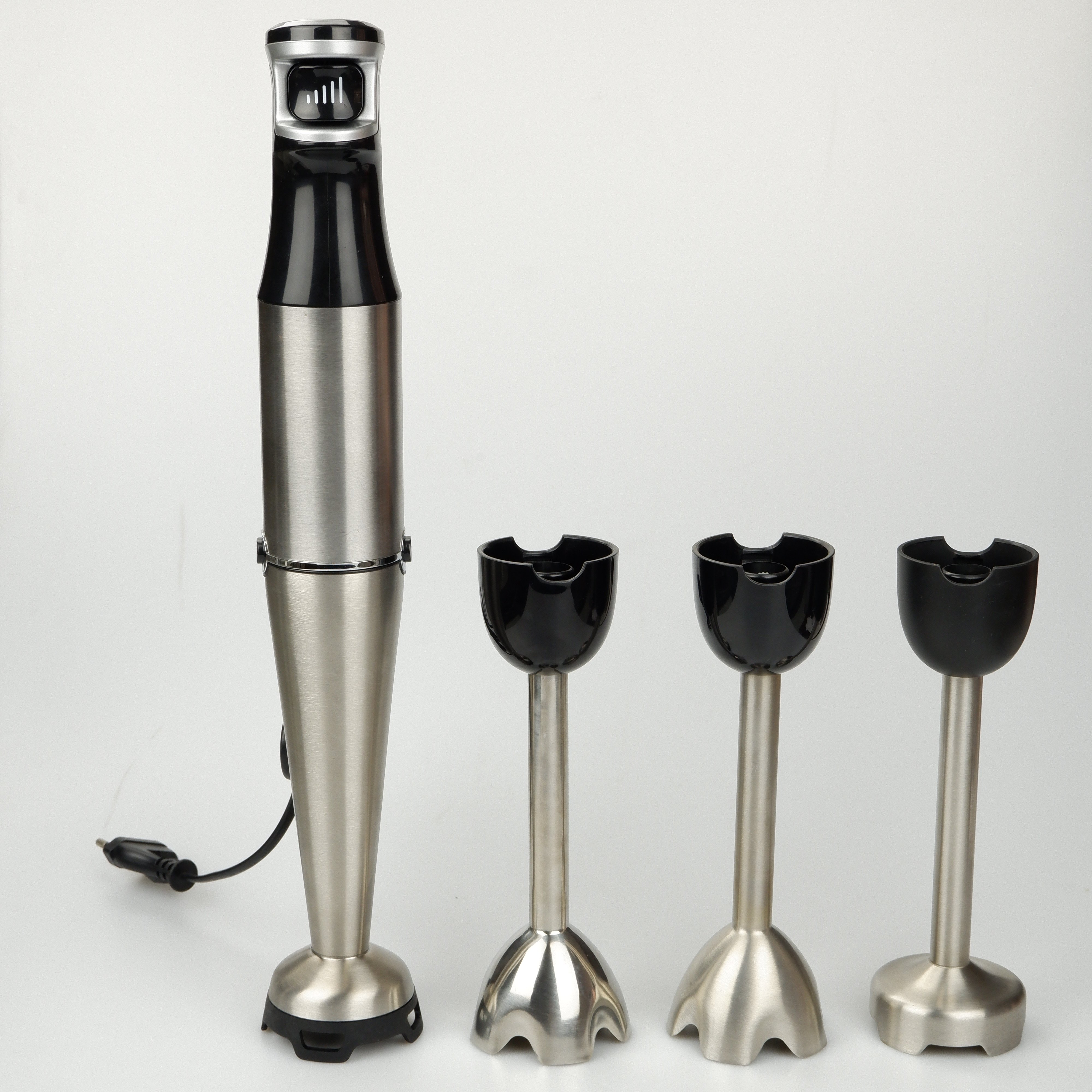 Blender 4 in 1 Household Smart Variable Speed Electric Blender Beauty Immersion Hand blender with Measure Cup, Chopper, Whisk