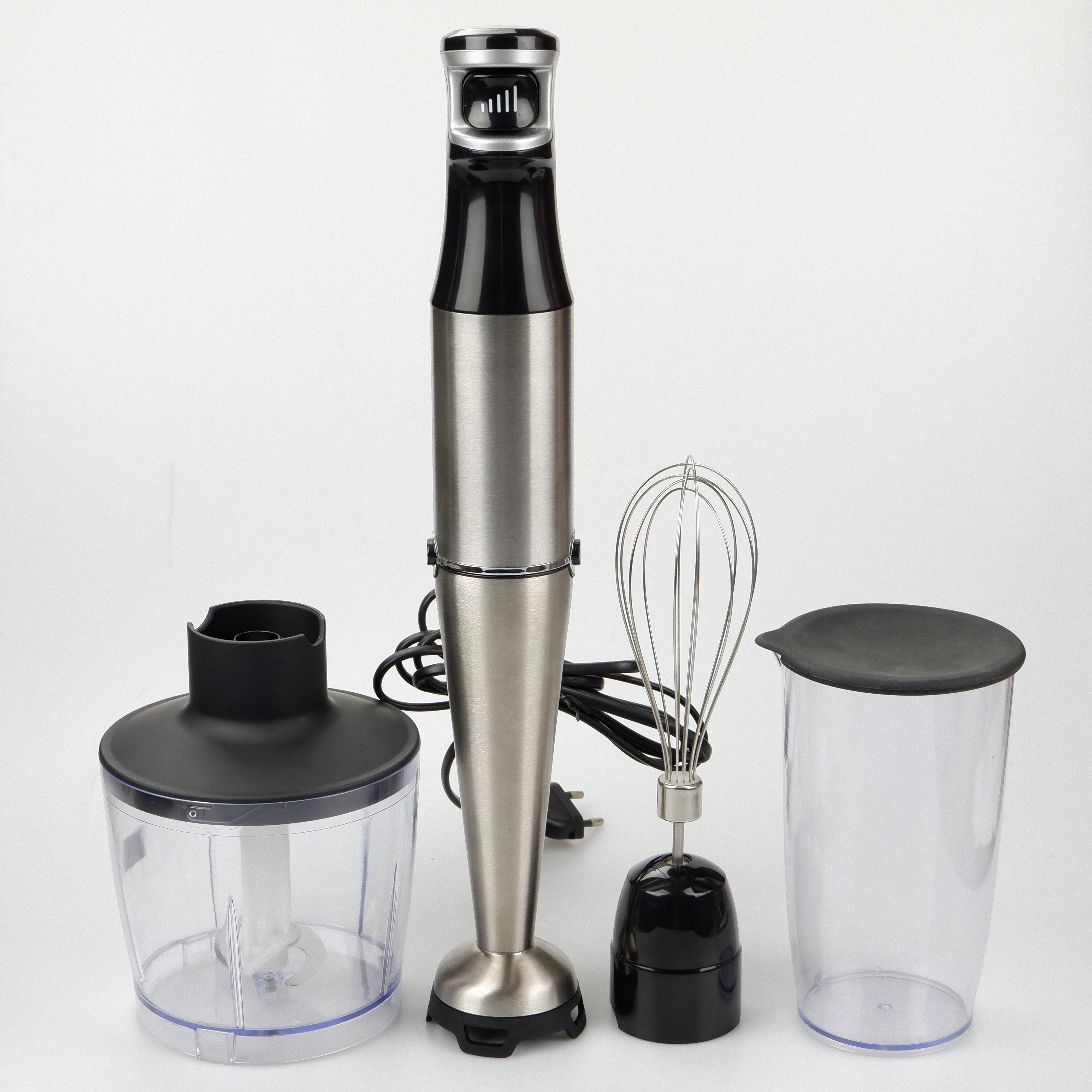 Blender 4 in 1 Household Smart Variable Speed Electric Blender Beauty Immersion Hand blender with Measure Cup, Chopper, Whisk