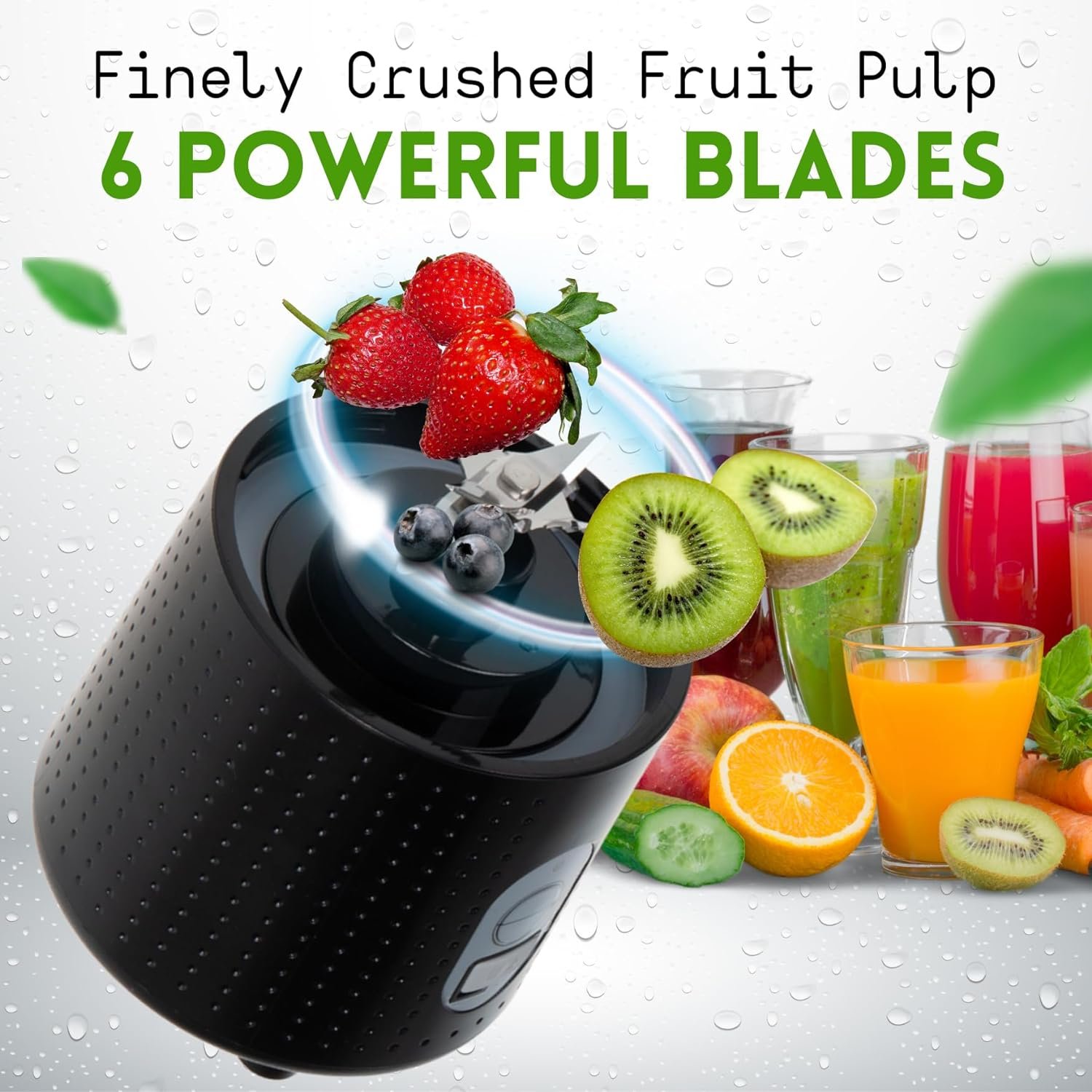 2024 Hot sale kitchen gadgets battery operated juicer blender portable A1 blender juicer 350ml With LFGB CE ROHS