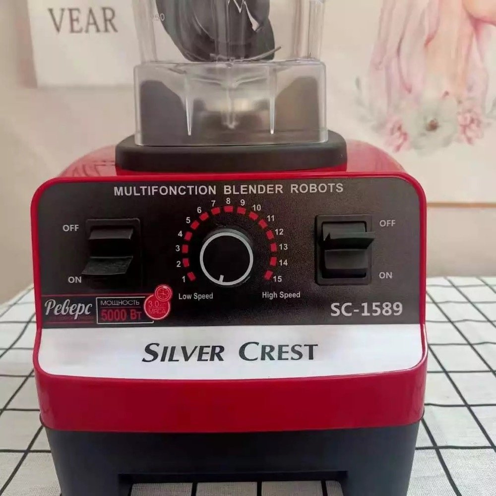 Pure copper 4500W high quality large power commercial blender smoothie machine 2L, large capacity silver crest blender