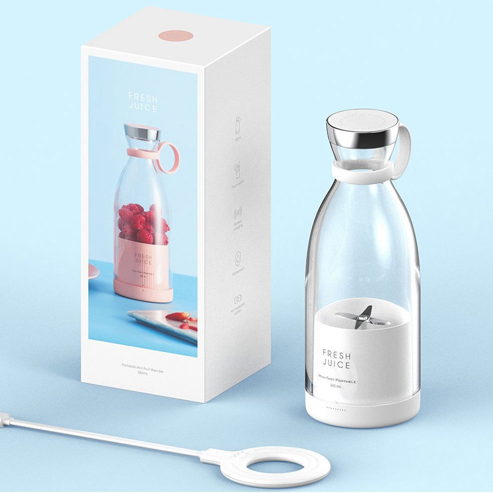 High quality Big power Rechargeable Portable Blender wireless charging pads 4 blade fresh juice portable blender Juicer