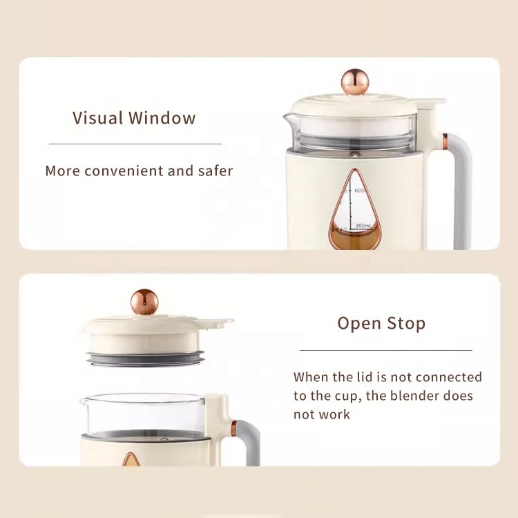 mini portable mixer 600ml high speed blender with heating multi-function heating power blender heating cooking blender