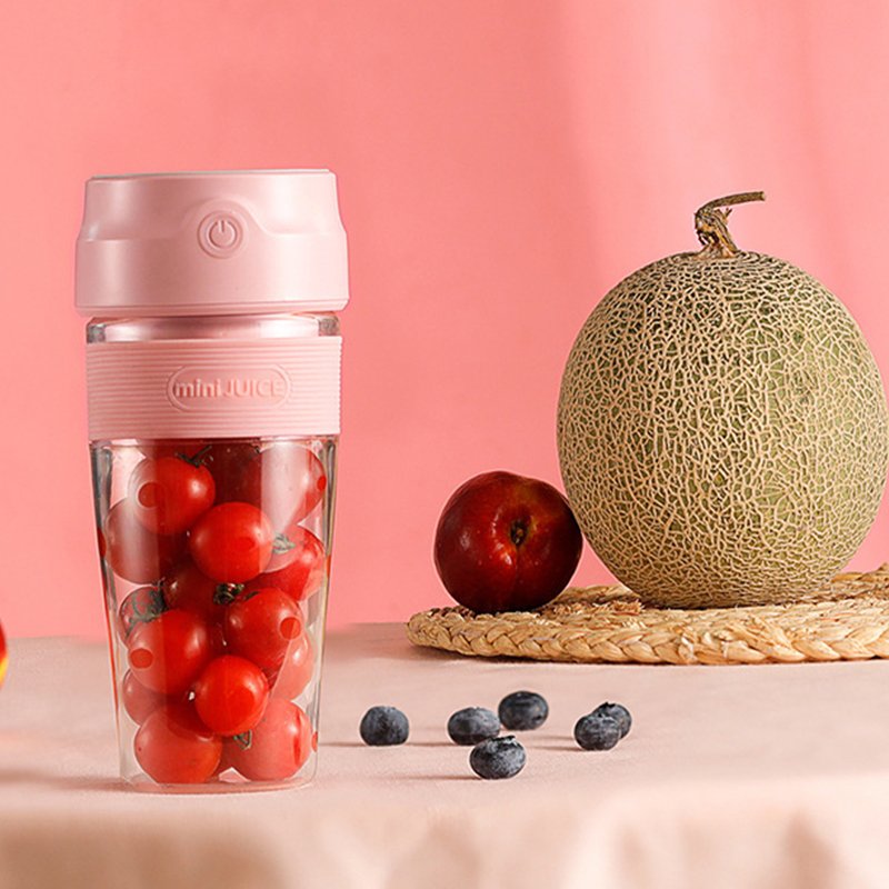 USB Mini Protein Blender Rechargeable Portable Mini Juicer Blender with Single Stainless Steel Blades