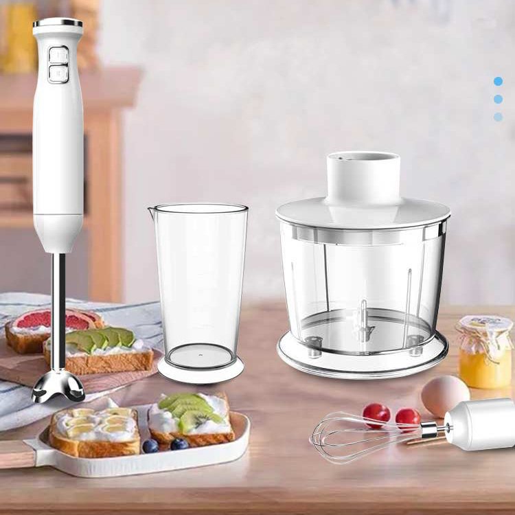 KUFU Factory Wholesale Manual Hand Blender 4 in 1 Stick Blender Vegetable Chopper Commercial Hand Blender