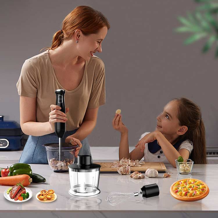 KUFU Factory Wholesale Manual Hand Blender 4 in 1 Stick Blender Vegetable Chopper Commercial Hand Blender