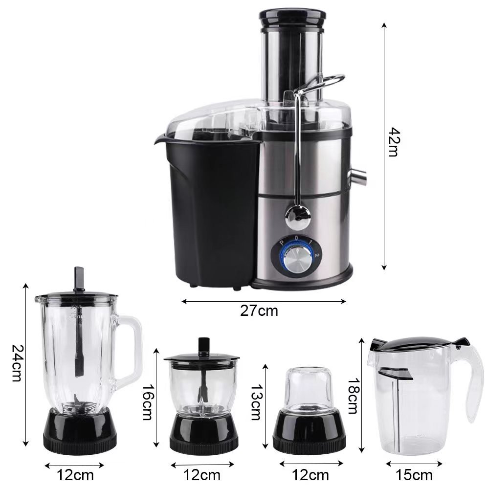 110V/220V 4 in 1 juicer extractor blender 1200 strong power smoothie blenders meat cutter coffee beans grinder food processor