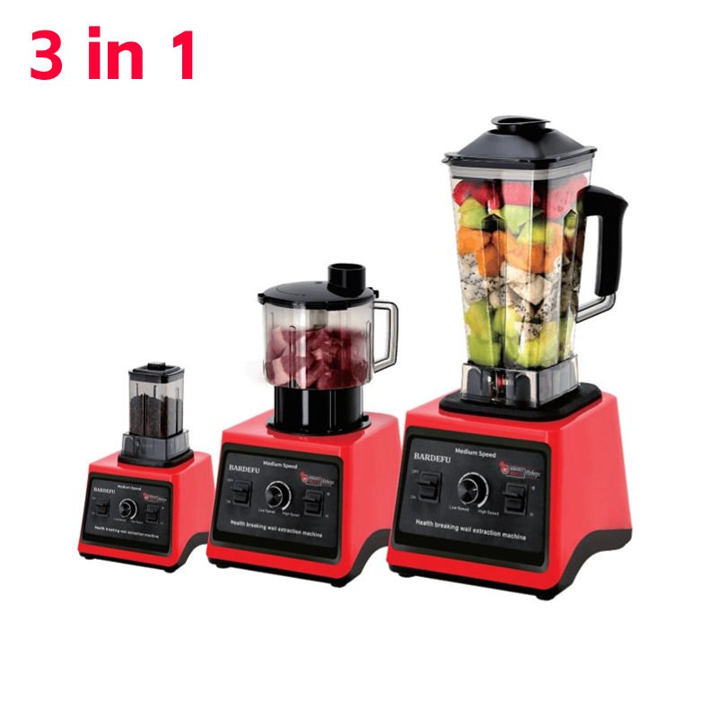 Multifunctional smoothie machine 3 in 1 wall-breaking food processor 3L large capacity household juicer meat grinder blender