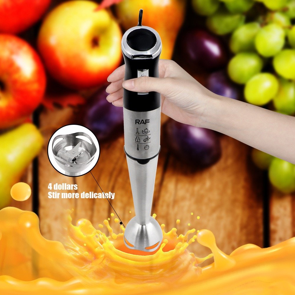 Raf Special Offer 6 in 1Household Appliances Food Processor Hand Mixer Immersion Fruit Blender Cooking Hand Blender