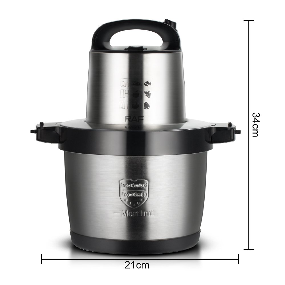 RAF Multifunctional High-quality 360 Degree Stainless Steel Blade Blender Kitchen Electric Meat Grinder Food Processor