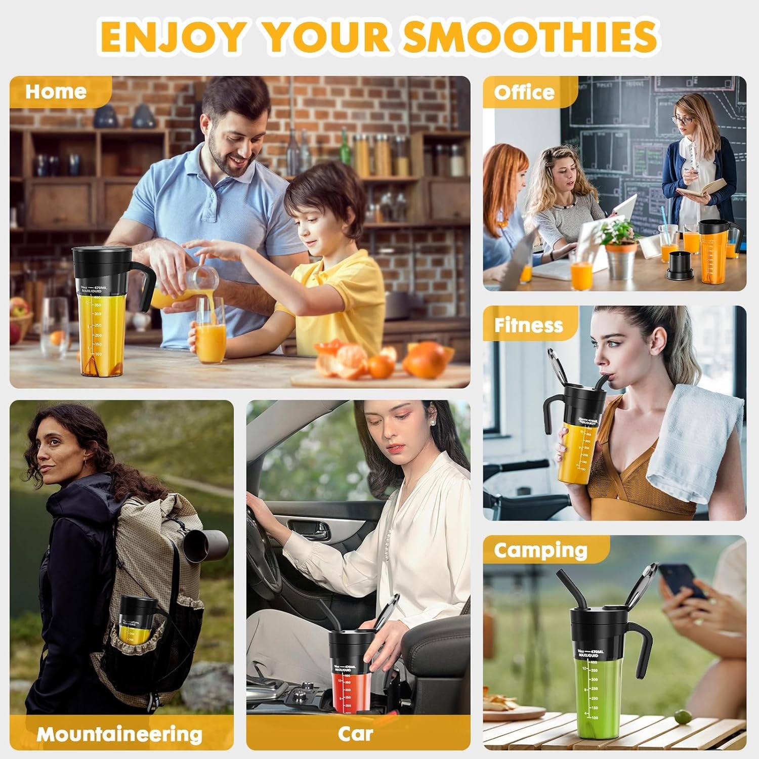 Ligkevan 4000mAh Rechargeable Battery 150W Power Fresh Fruit Juice For Shakes And Smoothies Juicer Portable blender Juicers
