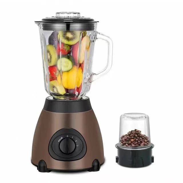 1.5L Kitchen Appliances Stainless Steel Container Juice Blender 2-in-1 Food mixer Blender glass cup blender