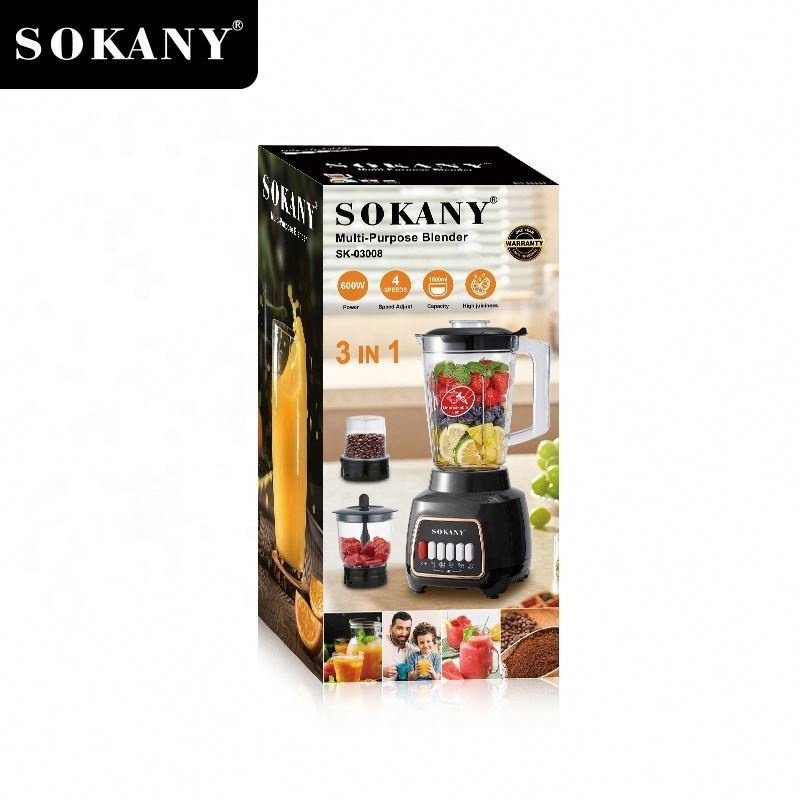 Heavy Duty 3 In 1 Fruit Smoothie Maker Blender Food Mixer Juicer Ice Blender