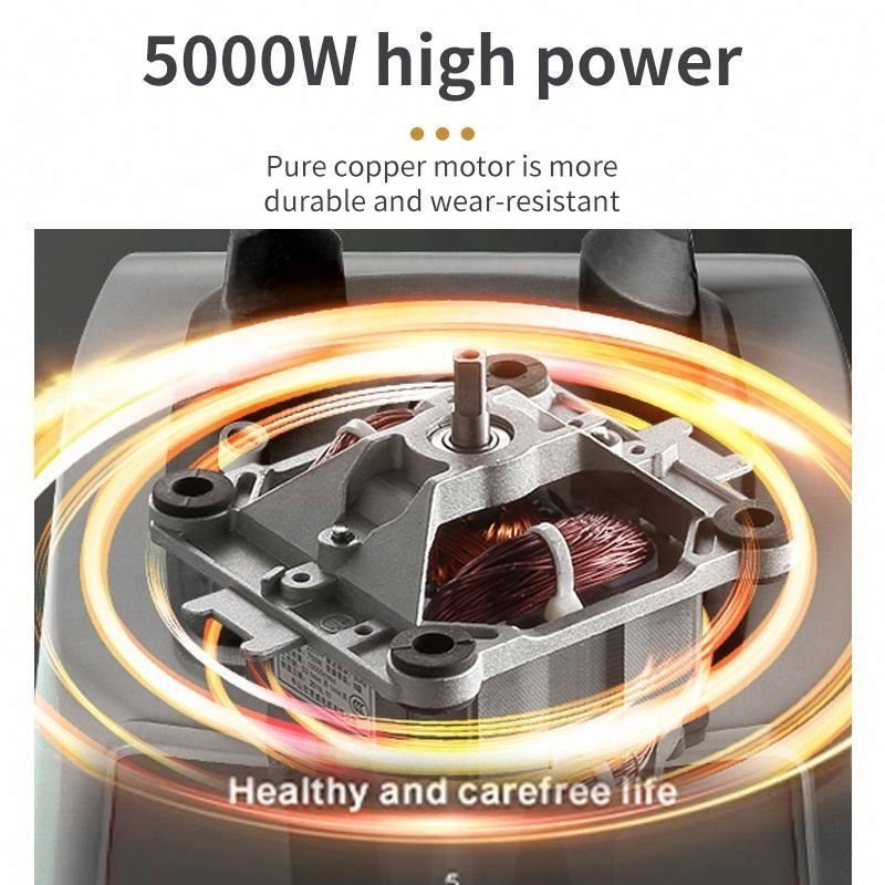 Best-selling 5000w 2.5l Capacity 9 Speed Adjustable Portable Beauty Blender Machine And Fresh Fruit Juicer Extractor
