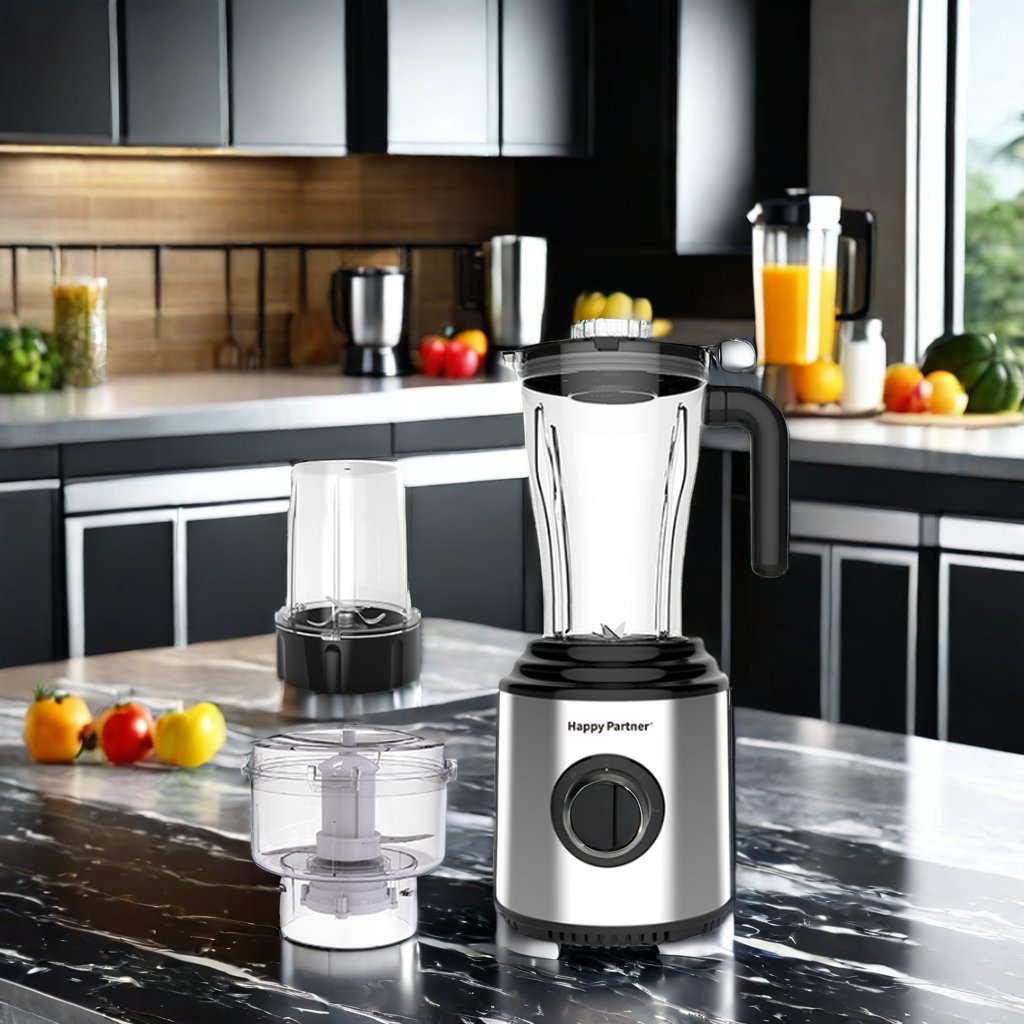 High Quality 6 in 1 Electric Blender Multifunctional Happy Partner Food Processor Manual Power Source Kitchen Household Hotels