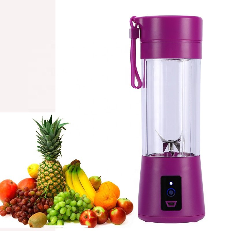 USB juicer mixer Portable Juicer Blender 380ml ROCA Household Fruit Mixer Six Blades Rechargeable Fruit Mixing