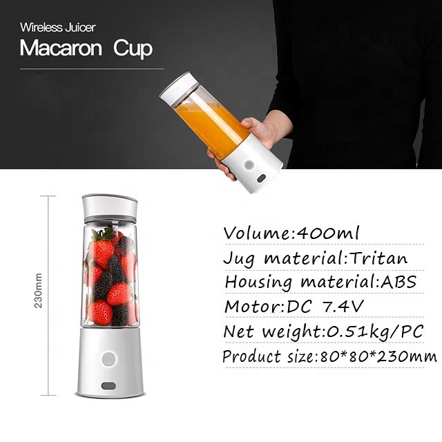Hot Sale Colorful Portable Travel Juice Blender Electric Mini Juicer Mixer With USB Portable Blender Rechargeable Blender Cup