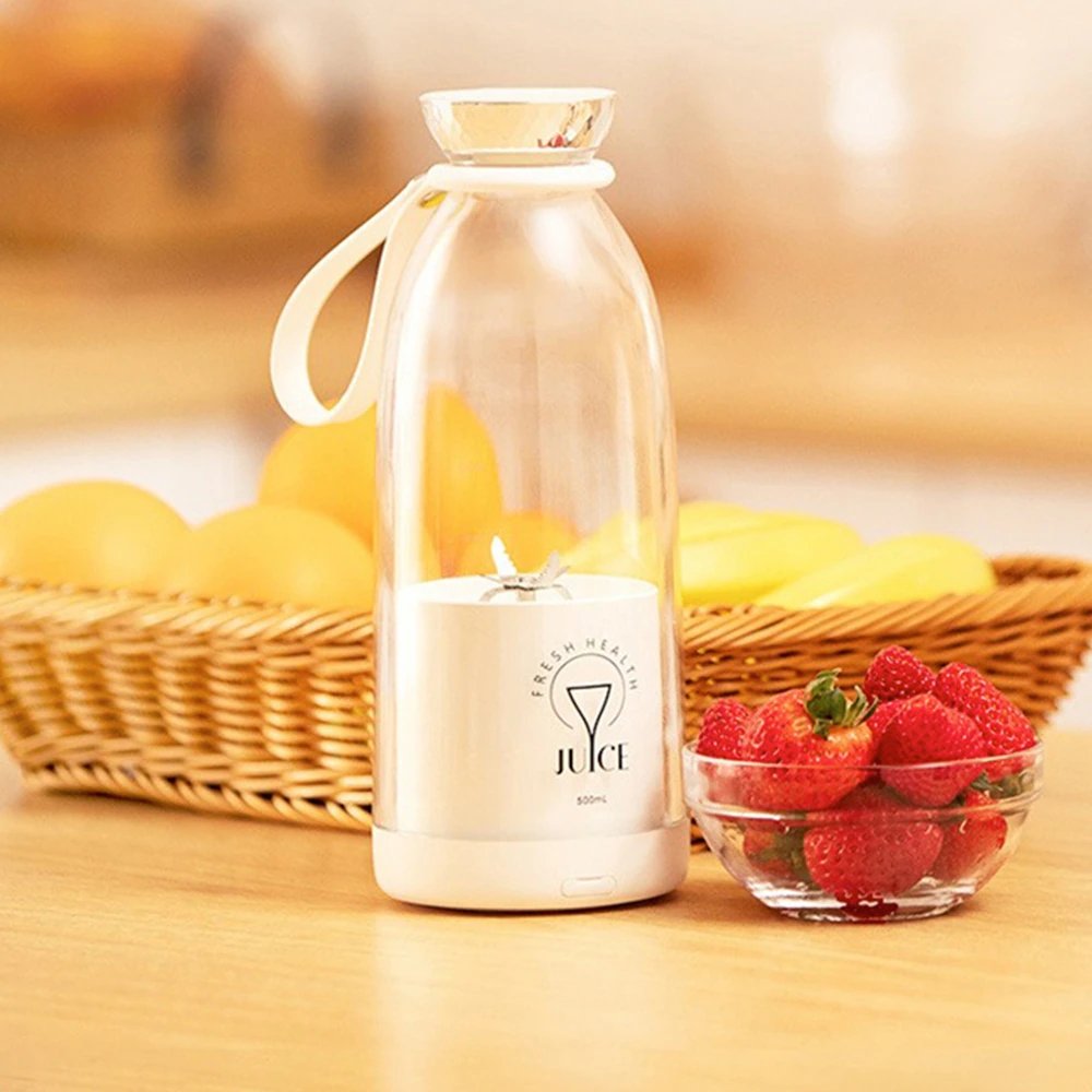 500ml 6 Blades Fresh Fruit Juicer Blender Portable Electric Personal Blenders Smoothie Juicers Bottle