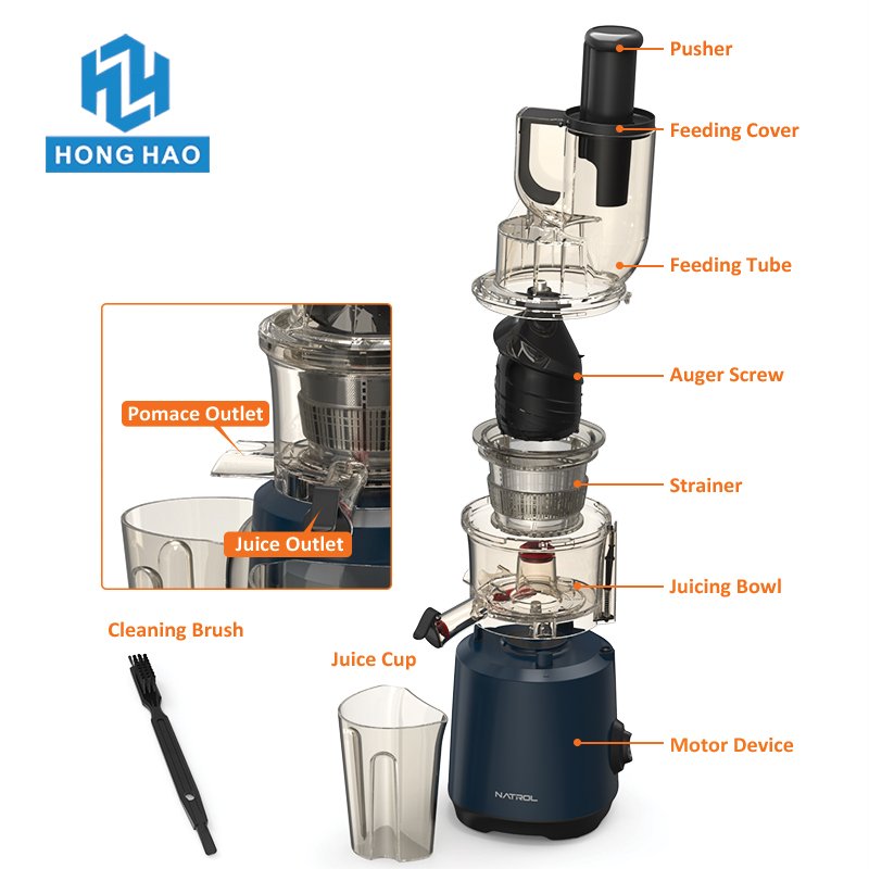 Portable Household Electronic Slow Juicer Spremiagrumi Commercial Aur Blender with Self Cleaning Function
