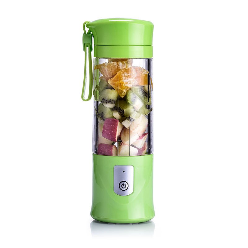 Usb Rechargeable High Quality Mixing Cup Portable Mini Fruit Plastic Juicer Blender With 6 Blades In 3d