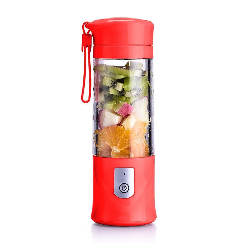 Usb Rechargeable High Quality Mixing Cup Portable Mini Fruit Plastic Juicer Blender With 6 Blades In 3d