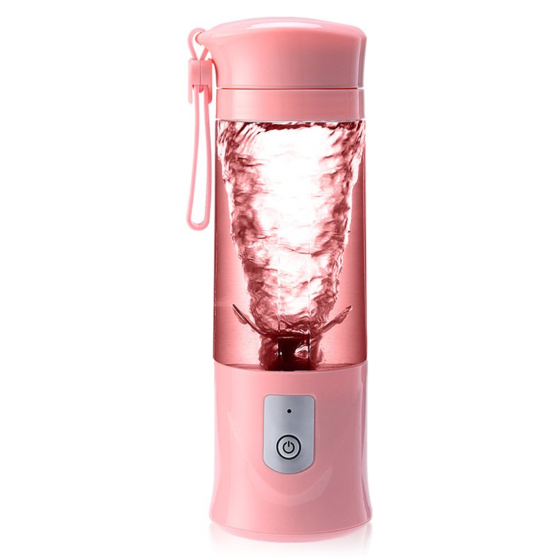 Usb Rechargeable High Quality Mixing Cup Portable Mini Fruit Plastic Juicer Blender With 6 Blades In 3d