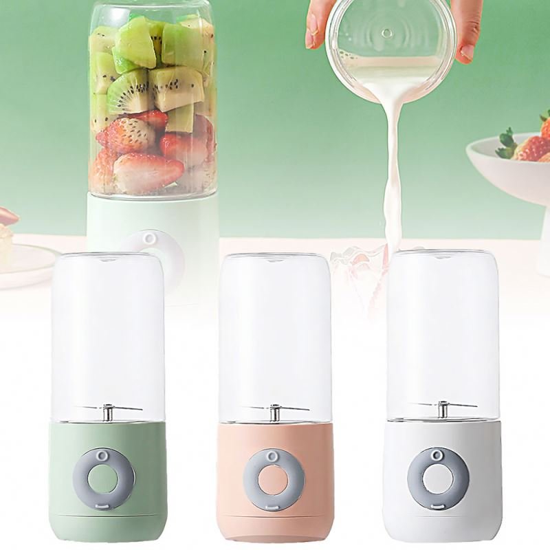 Newest 6 Blade Juicer Cup 500ml Mini Home USB Rechargeable Juicer Small Portable Juicer Fruit Machine Blender