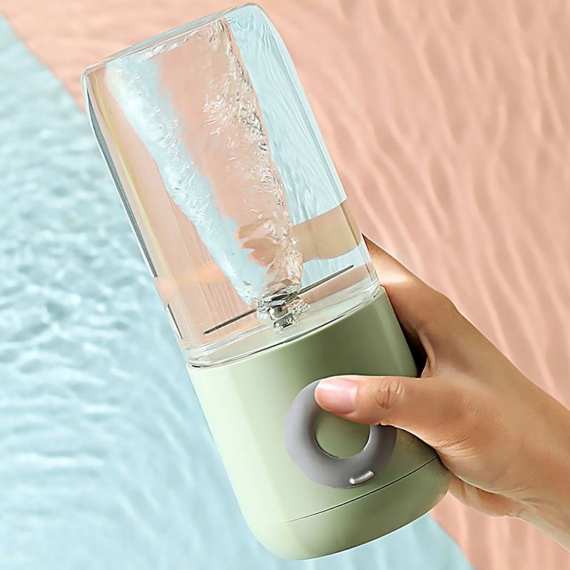 Newest 6 Blade Juicer Cup 500ml Mini Home USB Rechargeable Juicer Small Portable Juicer Fruit Machine Blender